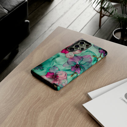 Watercolor Floral Orchids Phone Case