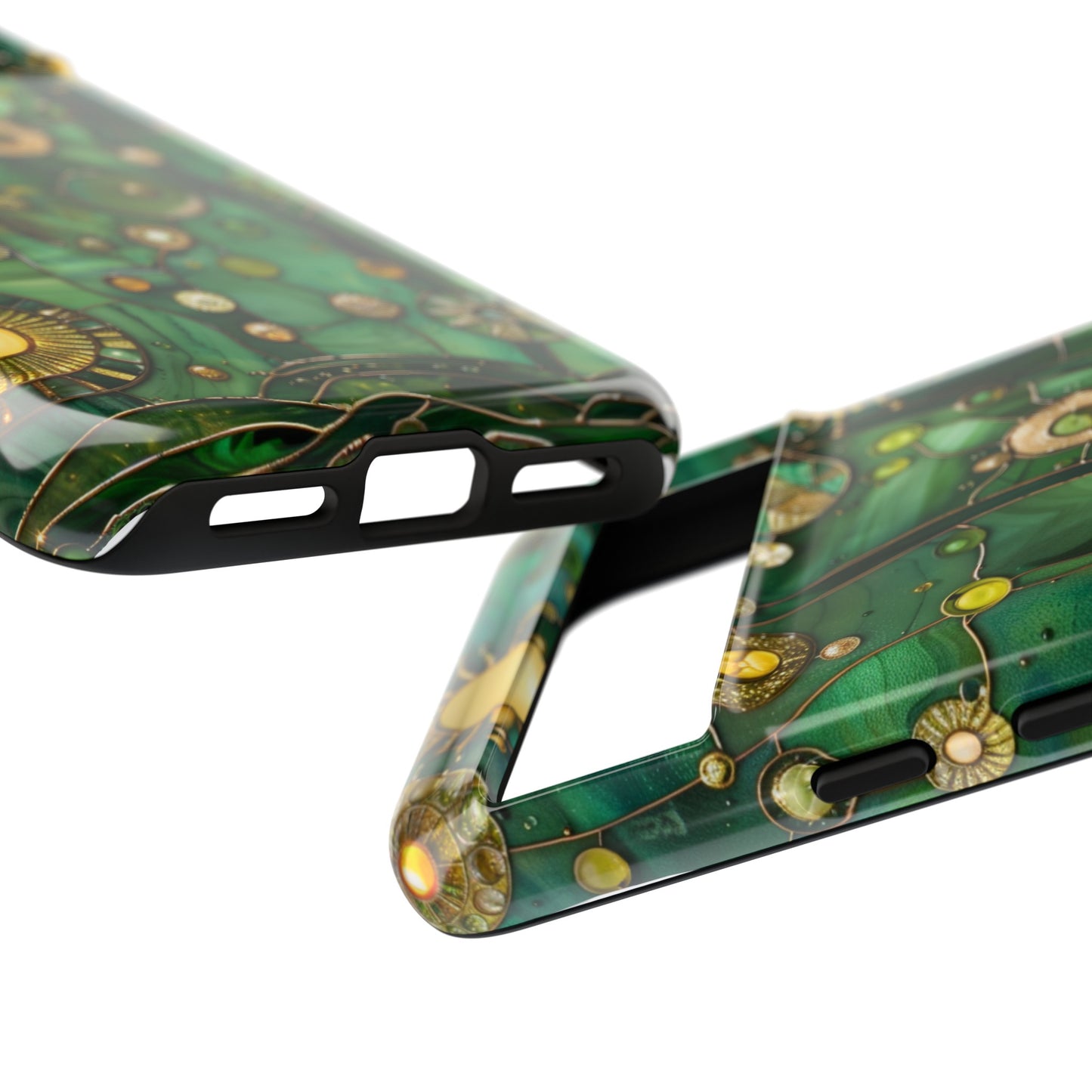 Green Celestial Stained Glass Mosaic Phone Case