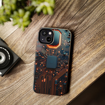 Neon Nexus: Cyberpunk Circuit Board | Futuristic Tech-Inspired iPhone Case