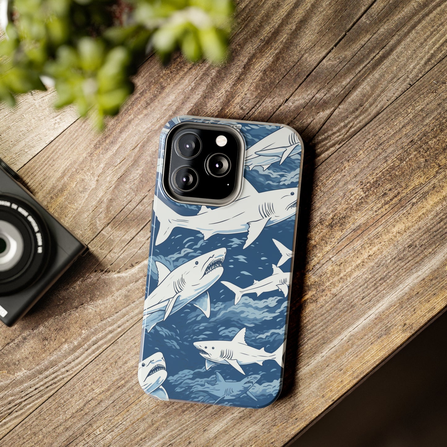 Shark Design: Dive into the Depths with an Aquatic Adventure iPhone Case