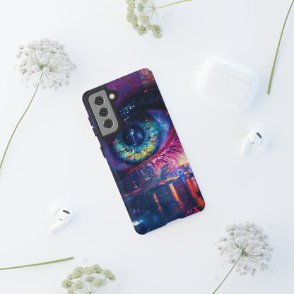 Eye of the Beholder Cyberpunk Art Phone Case