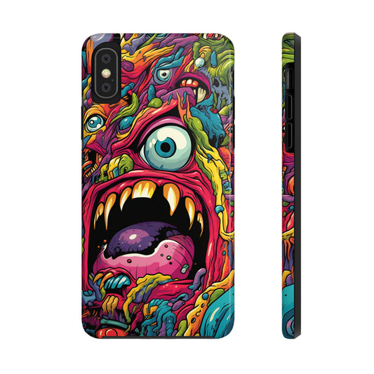 Colorful mind monsters iPhone case design