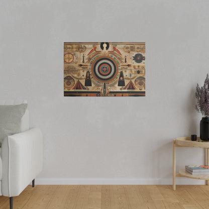 Ancient Egyptian Esoteric Vibe | Vibrant Stretched Canvas Print