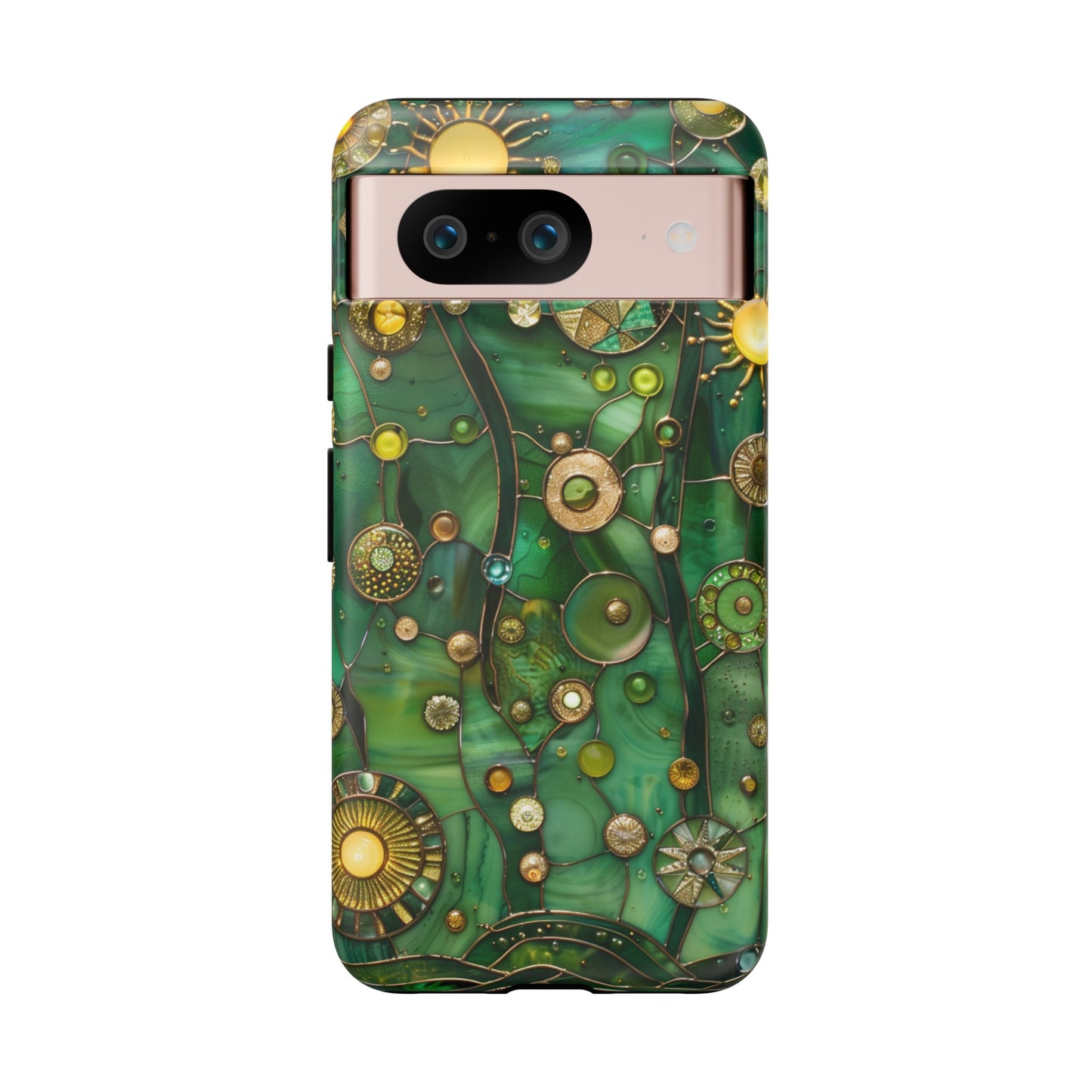 Green Celestial Stained Glass Mosaic Phone Case