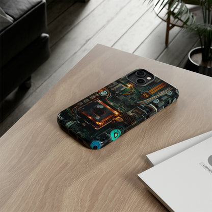 Circuit Board Themed Tough Phone Case