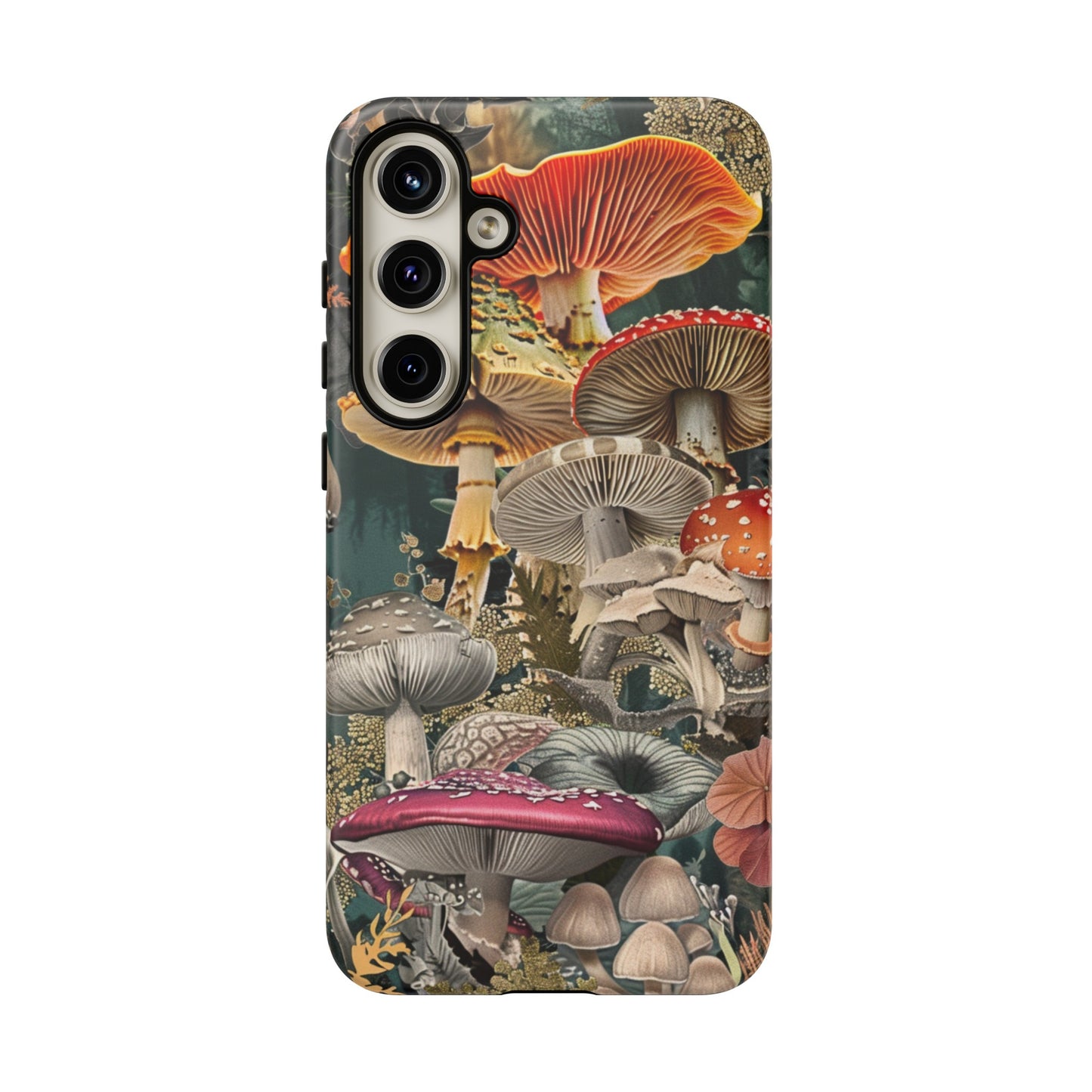 Vintage Illustration Mushroom Collage Phone Case