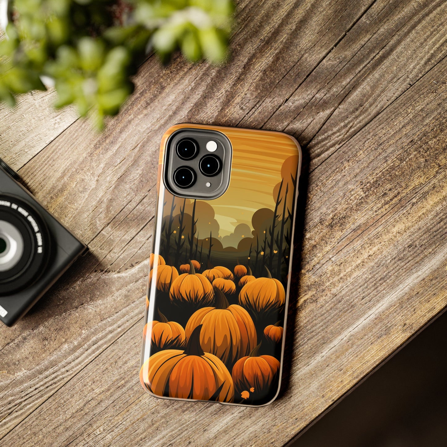 Halloween Fall Pumpkins iPhone Case | Embrace the Spooky Autumn Vibes