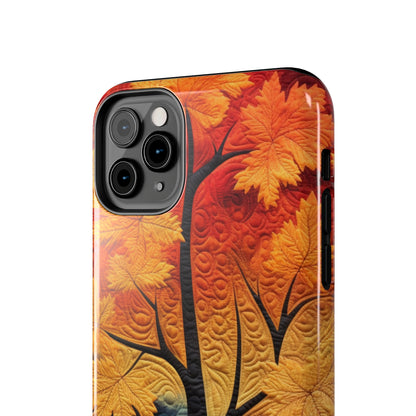 Autumn Forest Embroidered iPhone Case