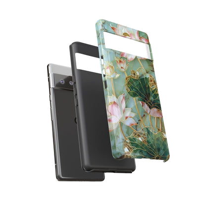 Elegant Floral Phone Case - Tough Cases with Lotus Design