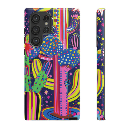 Retro 1960s Psychedelic Cactus Flowers Phone Case