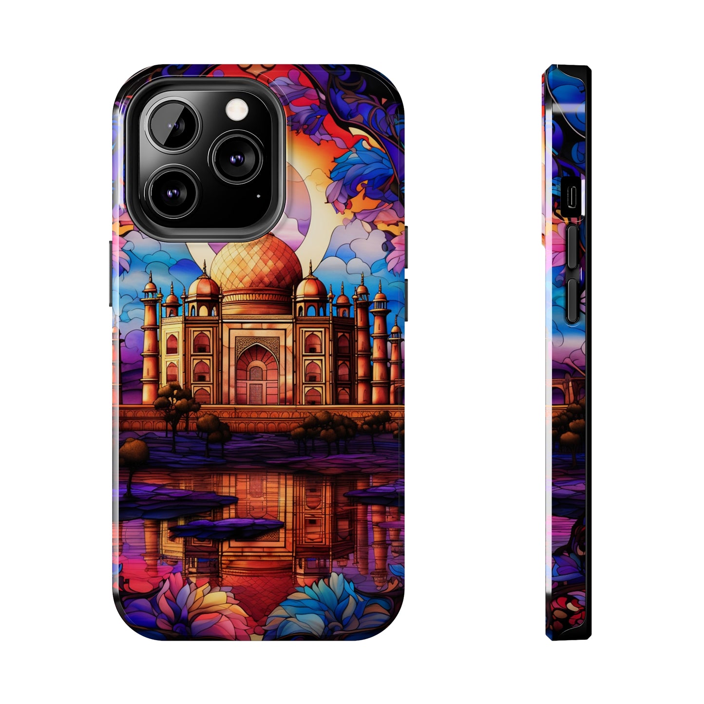 Taj Mahal Silhouette iPhone Case | Royal Elegance for Models 11 through 14 Pro Max