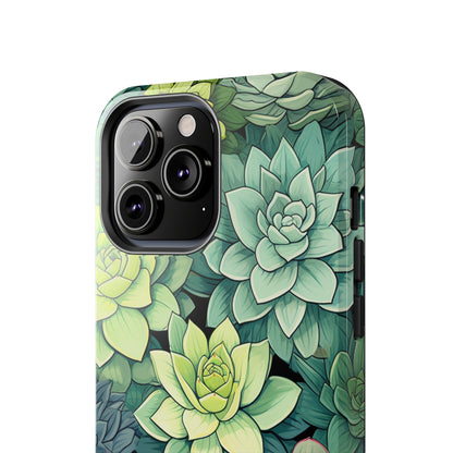 Succulent Desert Cactus Floral iPhone Case | Embrace the Beauty of Arid Elegance