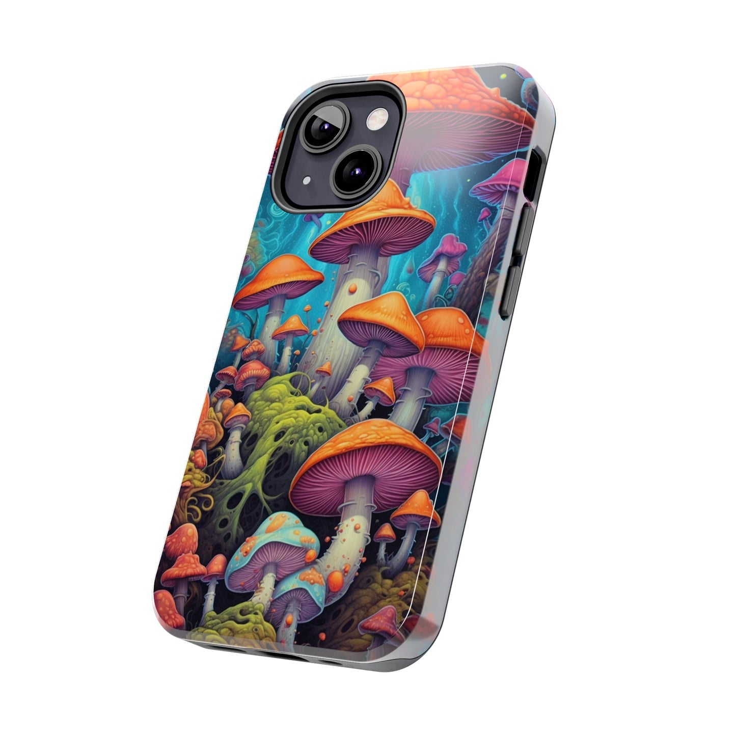 Trippy Magic Mushroom Tough iPhone Case | Embrace the Psychedelic Enchantment