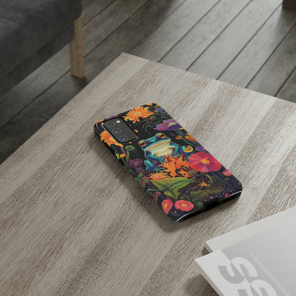 Floral Frogs Elegance Phone Case for Google Pixel, iPhone & Samsung Galaxy