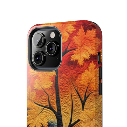 Autumn Forest Embroidered iPhone Case