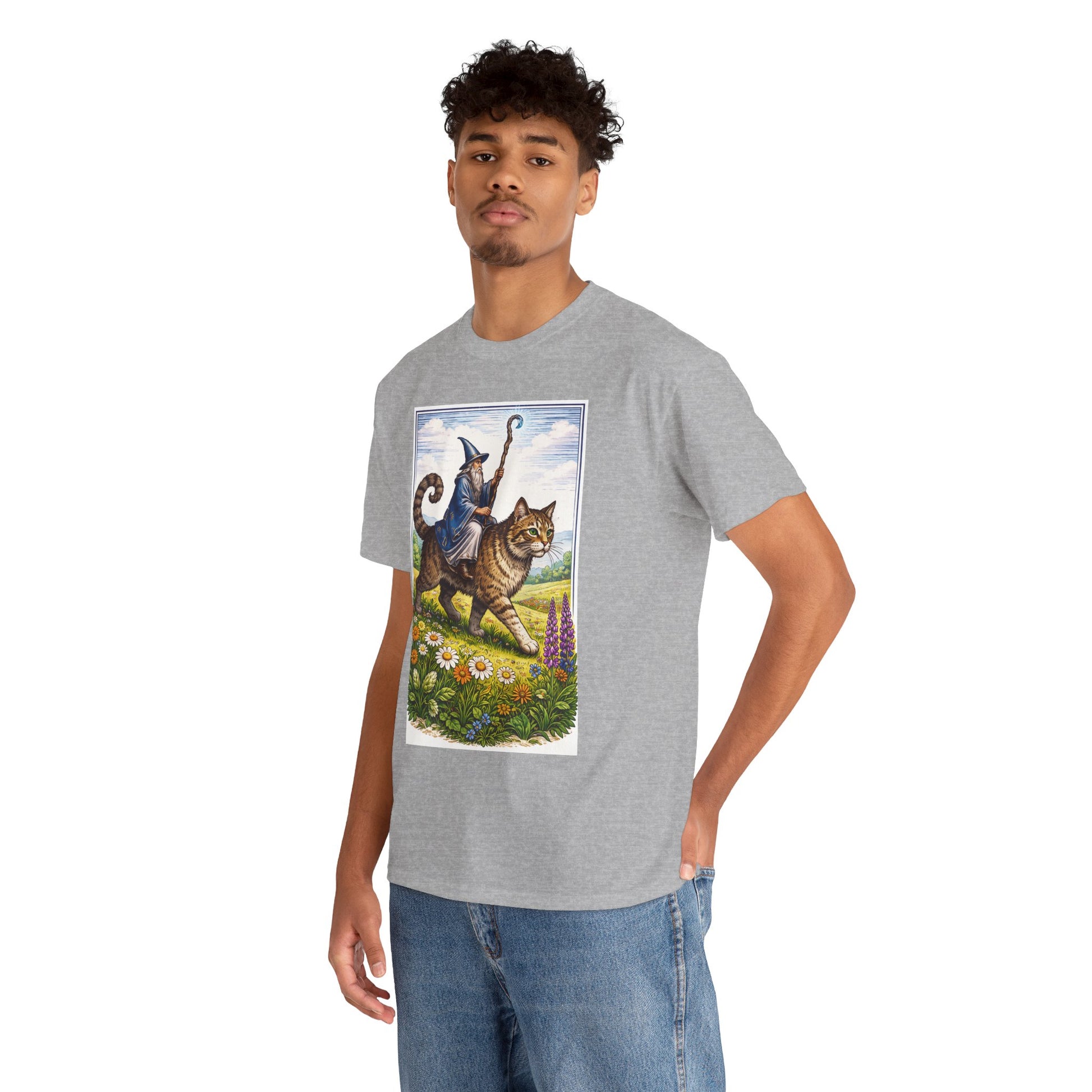 whimsical wizard cat fantasy apparel