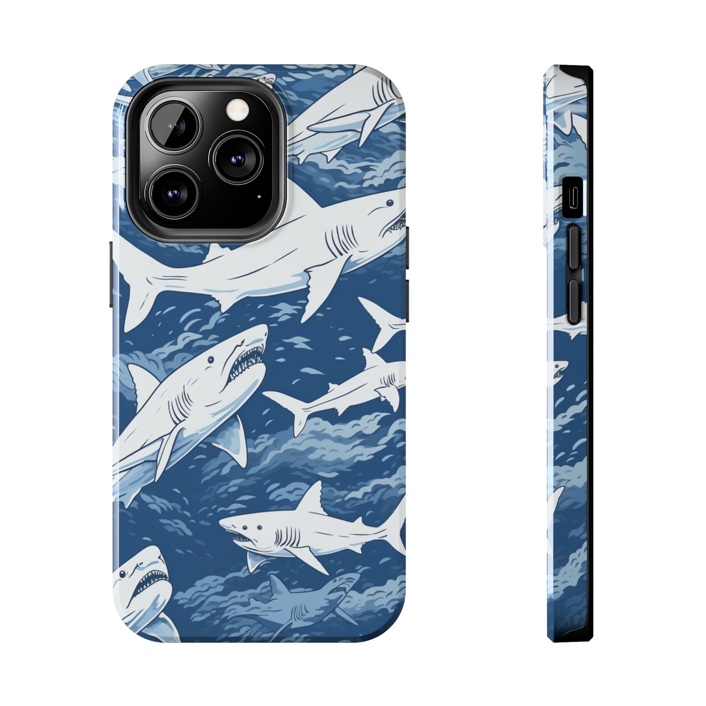 Shark Design: Dive into the Depths with an Aquatic Adventure iPhone Case