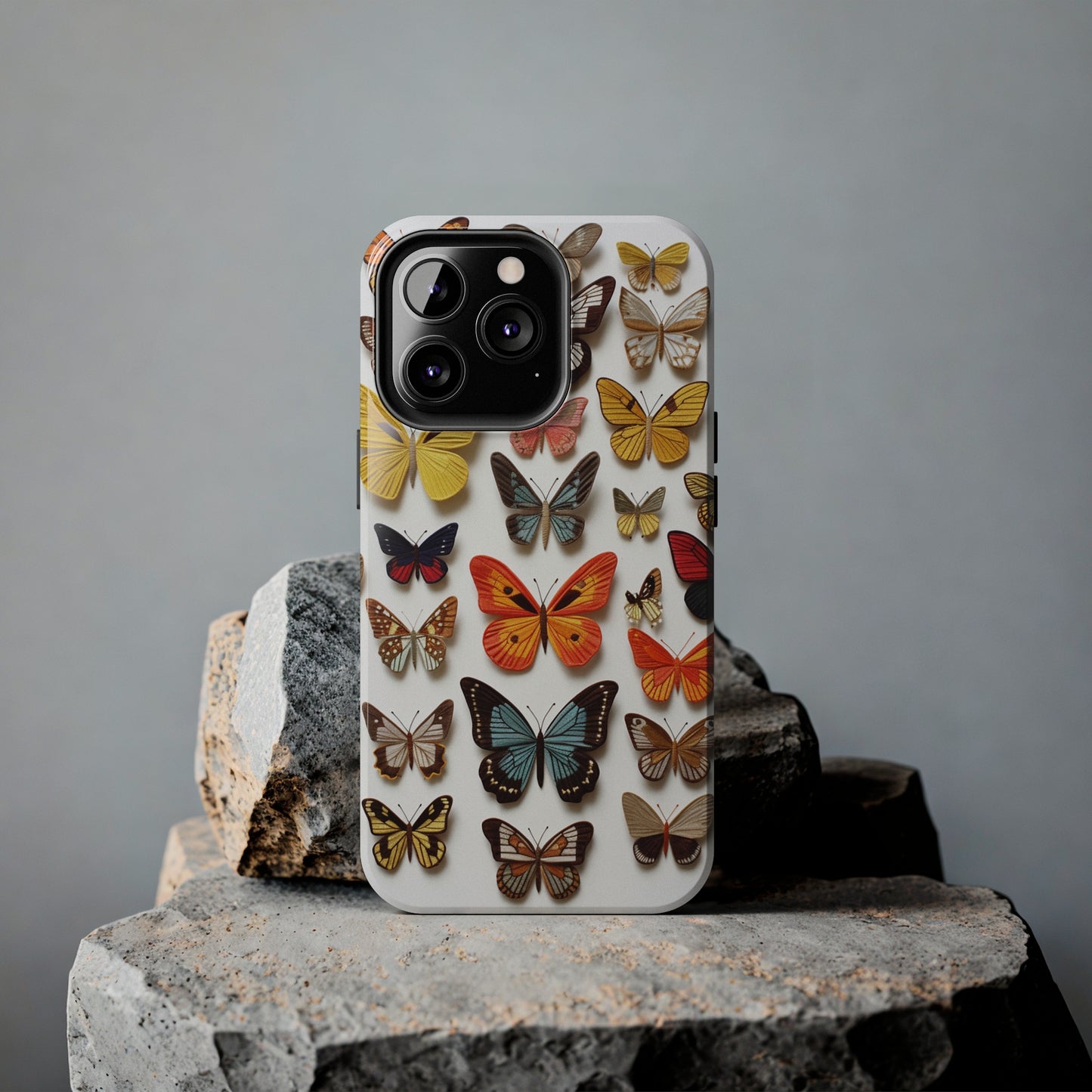 Elegant Embroidery: Delicate Butterfly iPhone Case – Crafted with Precision