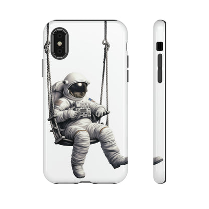 Astronaut on a Swing Phone Case