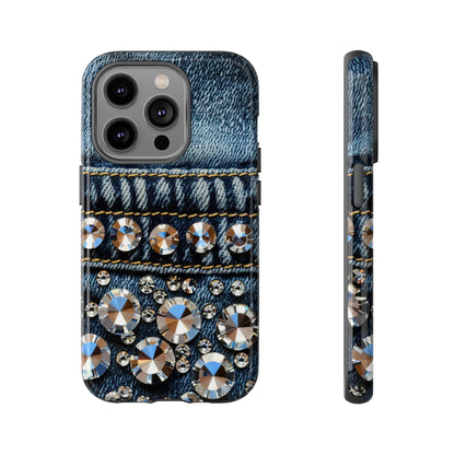 Blue Jean Queen Rhinestone Bling Phone Case