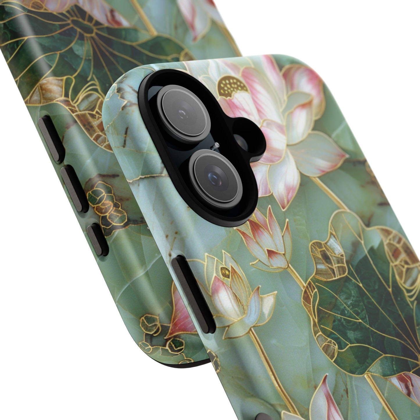 Elegant Floral Phone Case - Tough Cases with Lotus Design