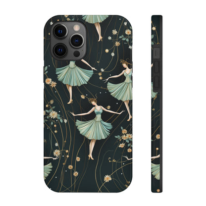 Vintage Style Dancing Ballerina iPhone Case | Embrace Elegance and Grace in Retro Charm