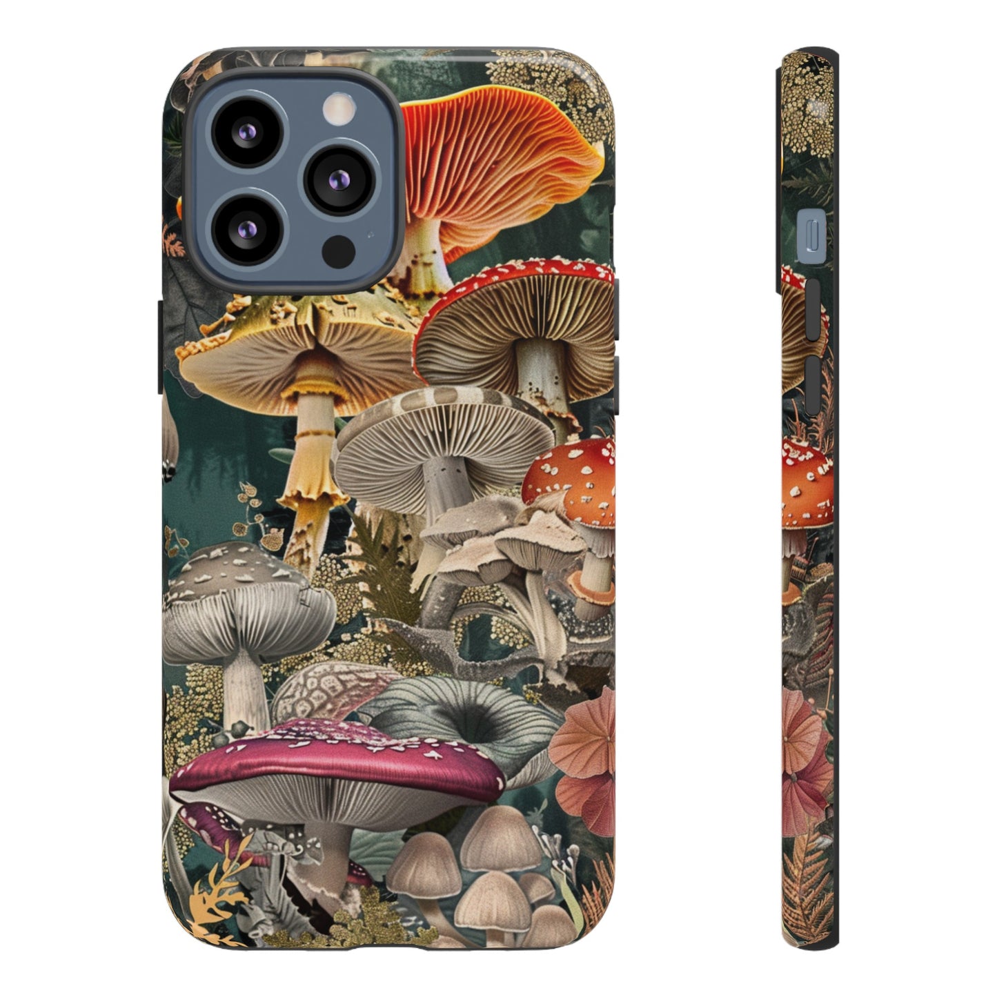 Vintage Illustration Mushroom Collage Phone Case