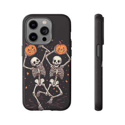 Dancing Skeletons with Jack-o'-Lanterns Phone Cover