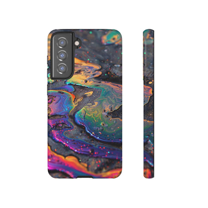 Opalescent Marbled Holographic Print Phone Case