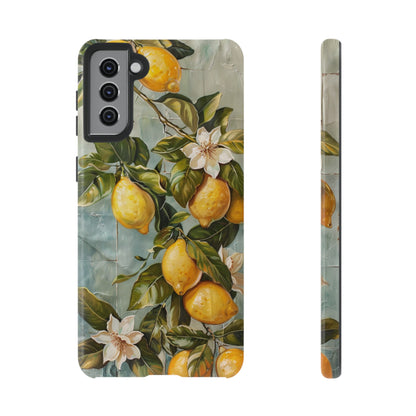 Mediterranean Lemon Tile Oil Painting iPhone 13 Case