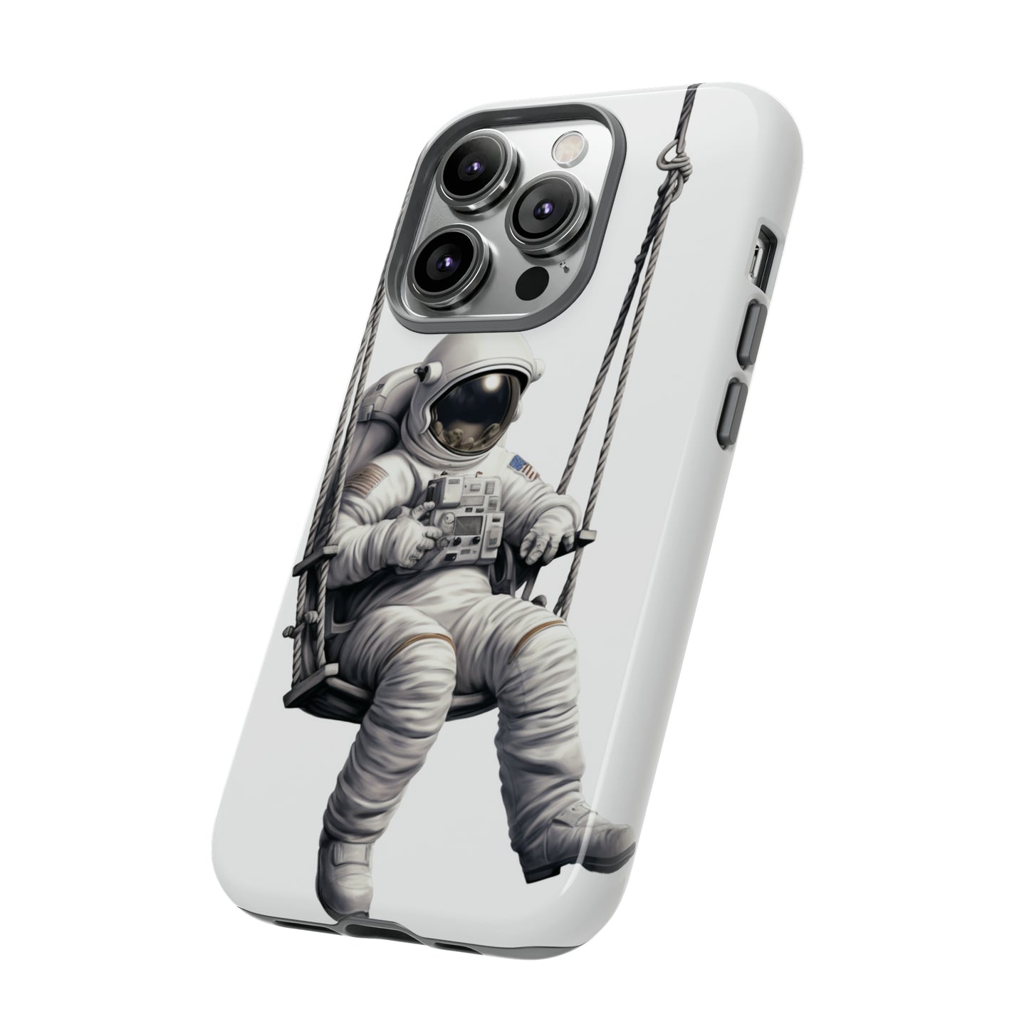 Astronaut on a Swing Phone Case