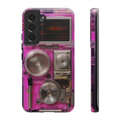 Cyberpunk Techno Gadget Walkman: Retro-Futuristic Premium Tough Phone Case | Iconic Style for iPhone, Samsung Galaxy, and Google Pixel