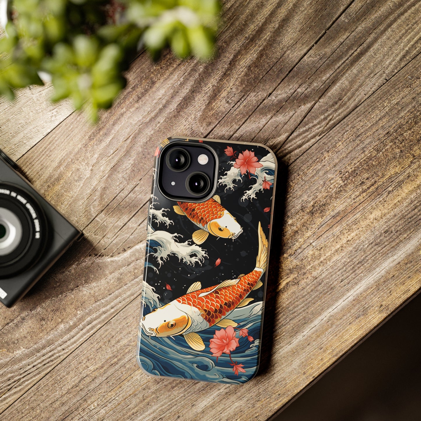 Graceful Flow: Koi Fish Inspired | Japanese Art Masterpiece iPhone Case