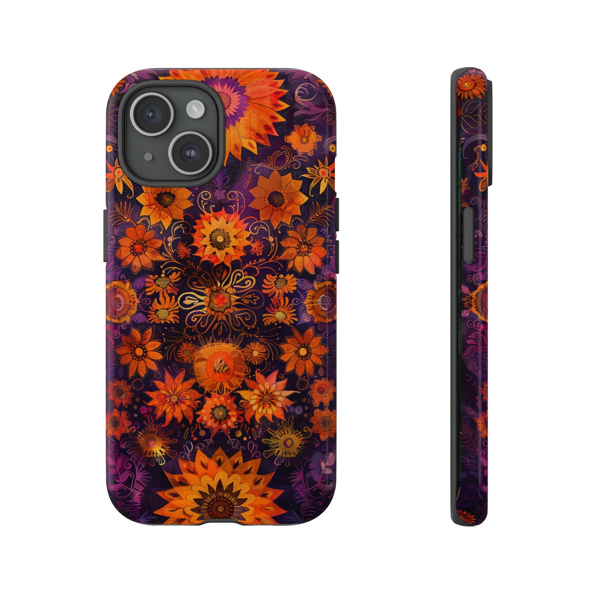 Floral Mosaic Phone Case for iPhone 15