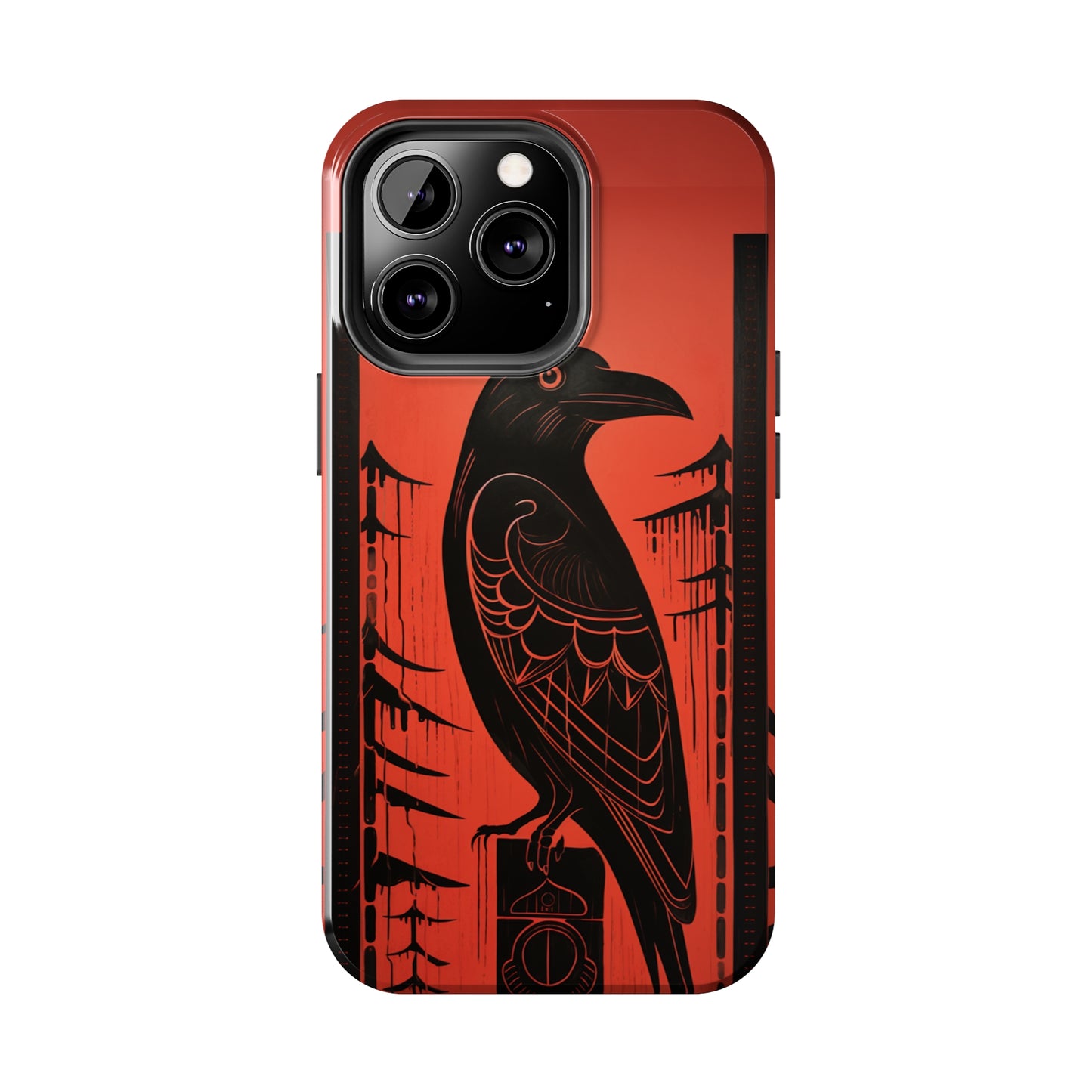 Mystic Totem: Northwest Native American Tribal Raven | Cultural Heritage iPhone Case