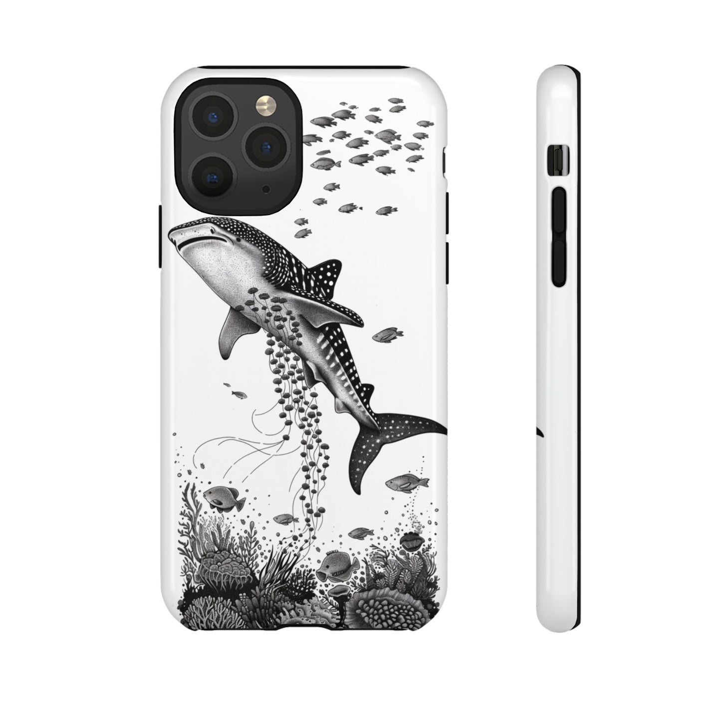 Whale Shark, Turtle, Manta Ray Phone Case