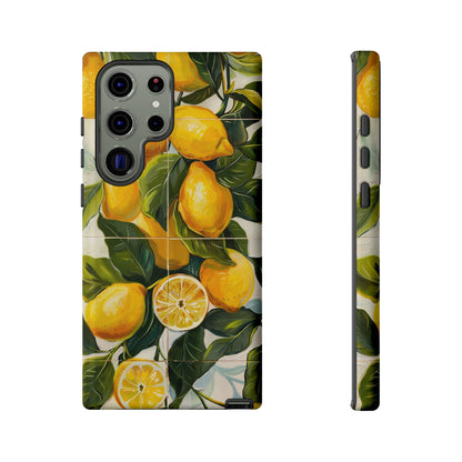 Mediterranean Lemon Italian Tile iPhone 14 Case