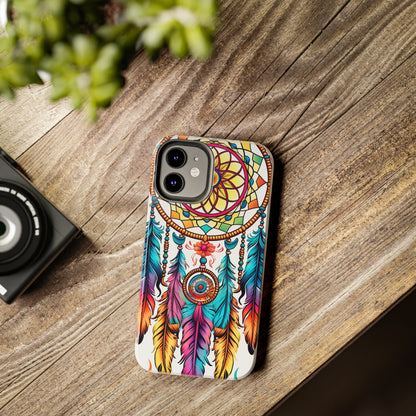 Psychedelic Native American Dreamcatcher iPhone Case | Fusion of Art and Cultural Heritage