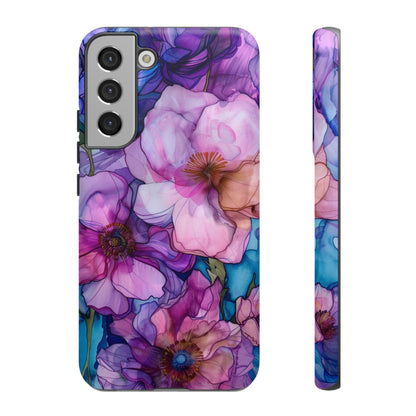 Purple Flower Stained Glass Phone Case