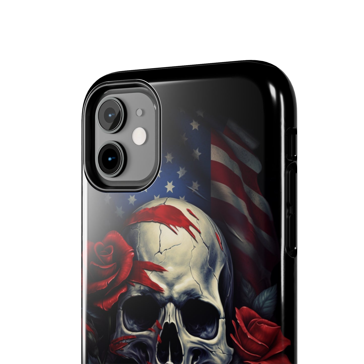 Skull USA Flag iPhone Case | Patriotic Edge with Stylish Protection