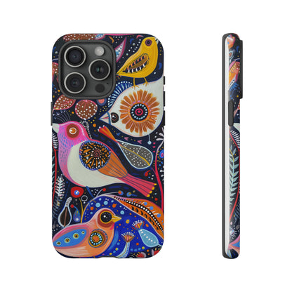 Mexican Style Bird Painting Phone Case