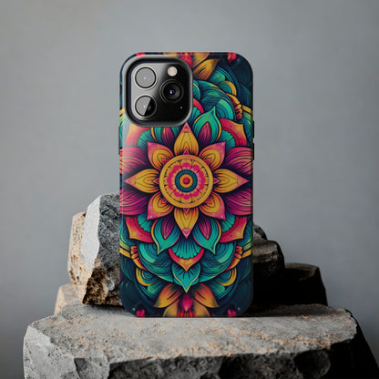 Cosmic Harmony: Rainbow Mandala | Spiritual Symmetry iPhone Case