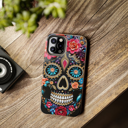 Sugar Skull iPhone Case | Celebrate Dia de los Muertos with Vibrant Elegance