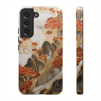 Chiyogami Floral Tough iPhone Case Galaxy S23 S22 S21 S20 Plus Ultra | Iphone 14 13 12 11 8 Pro Max Mini | Pixel 7 6 Pro 5 | Japanese Boho