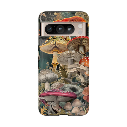 Vintage Illustration Mushroom Collage Phone Case