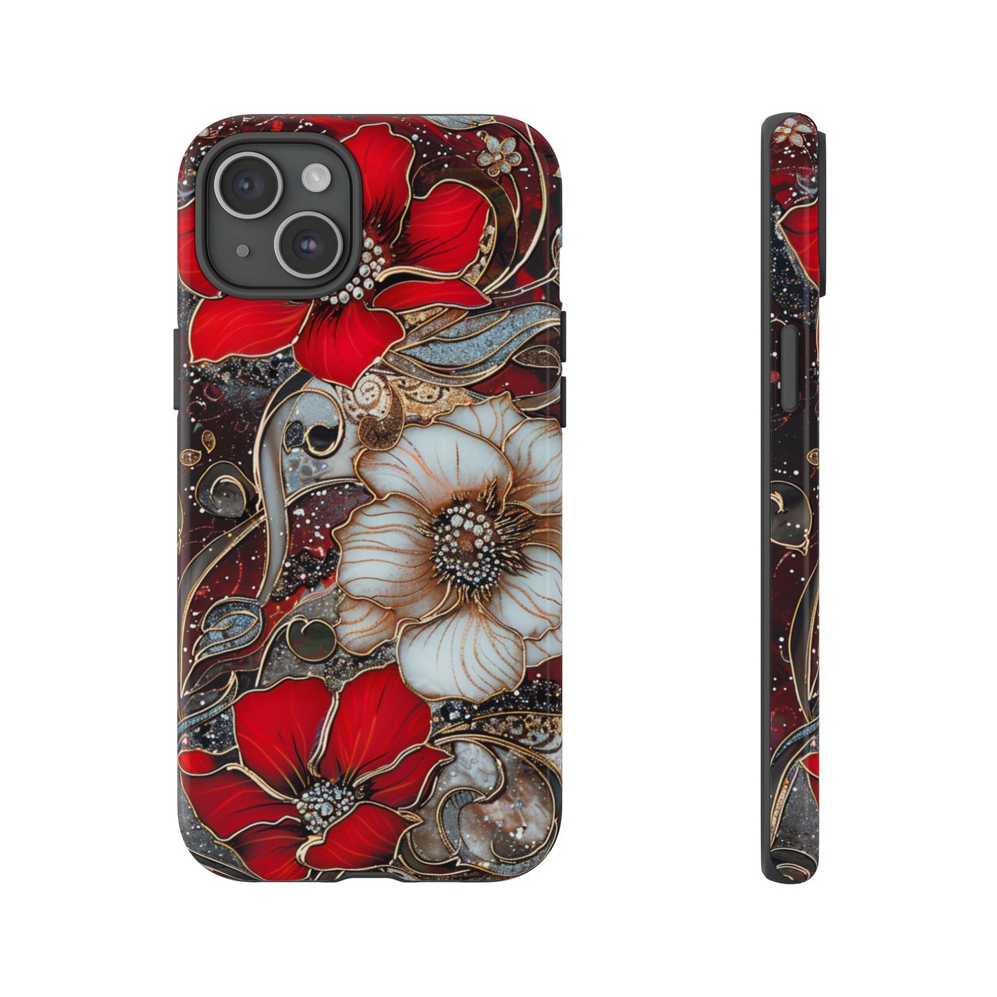 Stained Glass Floral Paisley Explosion Phone Case