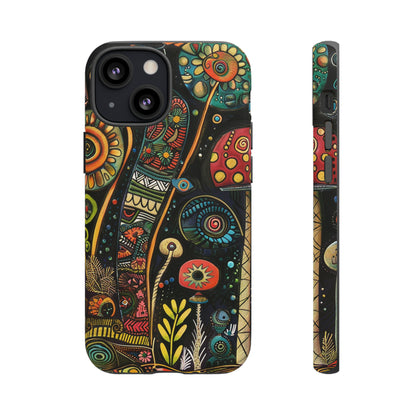 Retro 1960s Psychedelic Flowers Phone Case