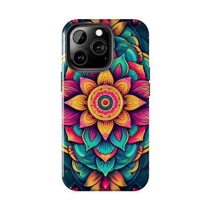 Cosmic Harmony: Rainbow Mandala | Spiritual Symmetry iPhone Case