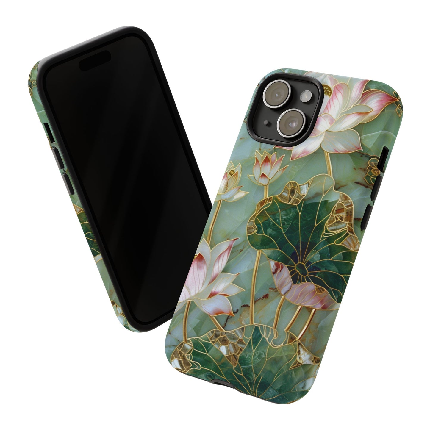 Elegant Floral Phone Case - Tough Cases with Lotus Design