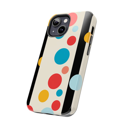 Classic Meets Creative: Abstract Polka Dots Tough Case for iPhone